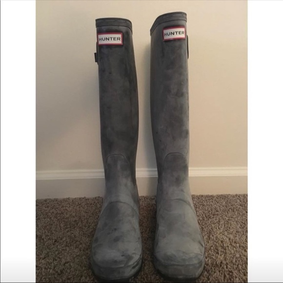 Hunter Shoes - Tall Matte Black Hunter Boots